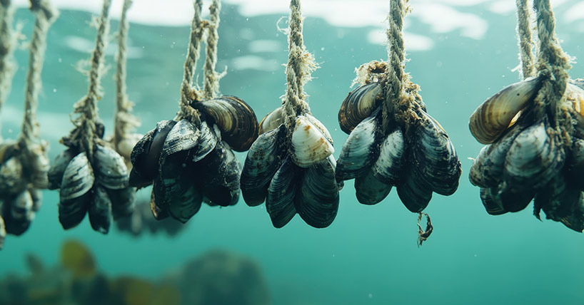 Mussels farm