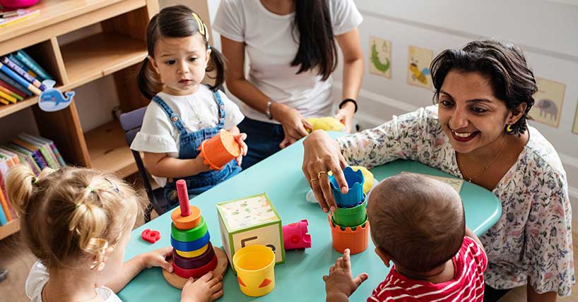 youngsters at nursery