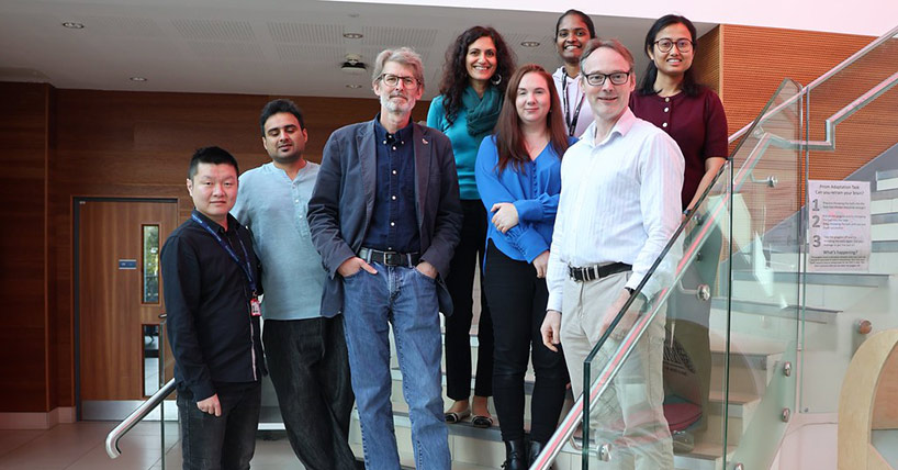 Professor Mirella Di Lorenzo (rear, centre) is leading the Glutronics team