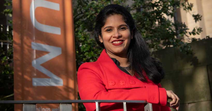 Malavika Anderson, manager of the Great North Museum: Hancock, outside the building
