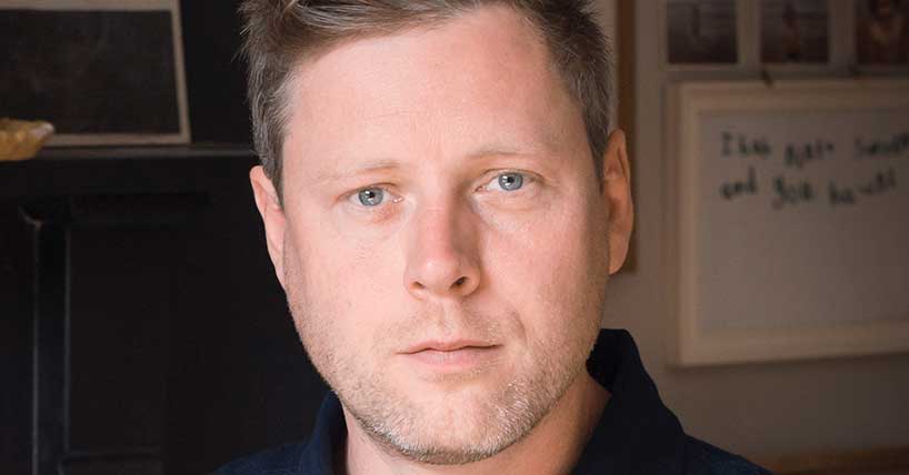 A portrait of award-winning author Max Porter