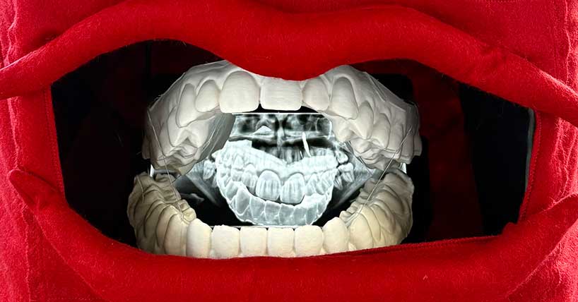 A close up of Toothbox by Kathryn Lunt for Fine Art degree show 2026